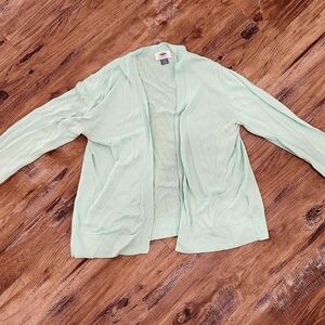 Old Navy Green Cardigan Sweater Knit Open Front